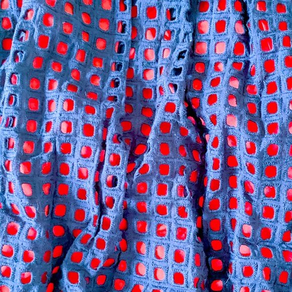 BANANA REPUBLIC navy eyelet dress - Picture 4 of 5